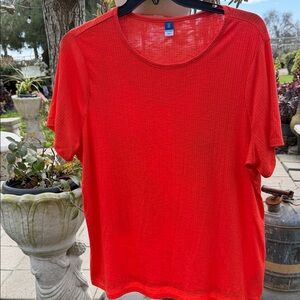 Orange short Sleeve Top